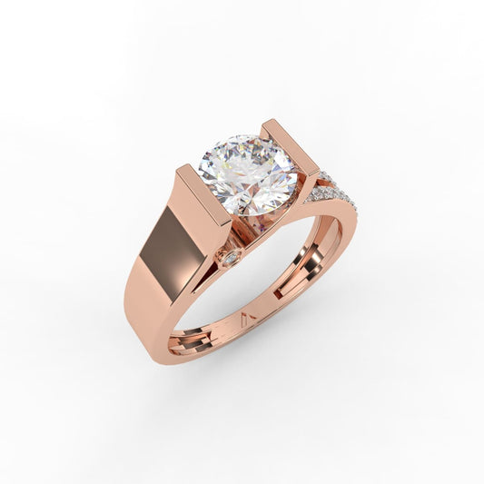 14K Gold Made Serenity Supreme Special Diamond Ring (Round, DEF, VVS1-VVS2, 23PCs, 1.12CTW)